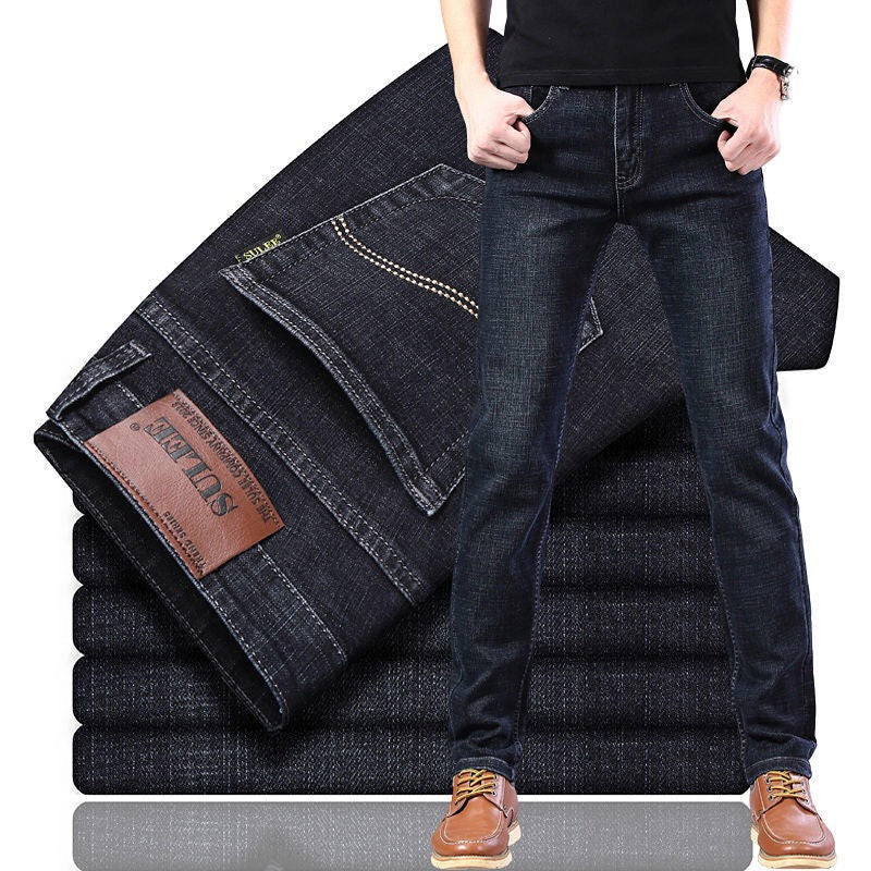 Men's straight-leg jeans