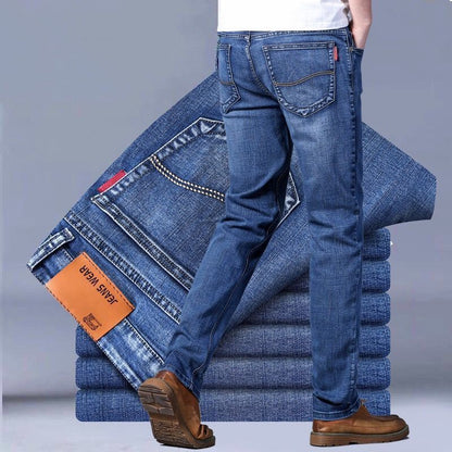 Men's straight-leg jeans