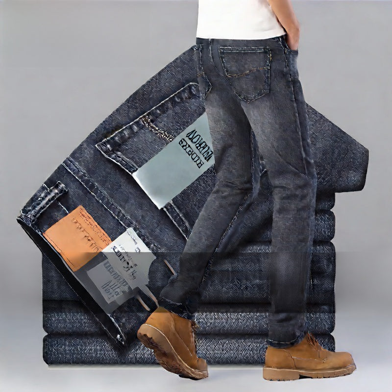 Men's straight-leg jeans