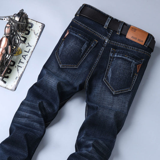 Men's straight-leg jeans