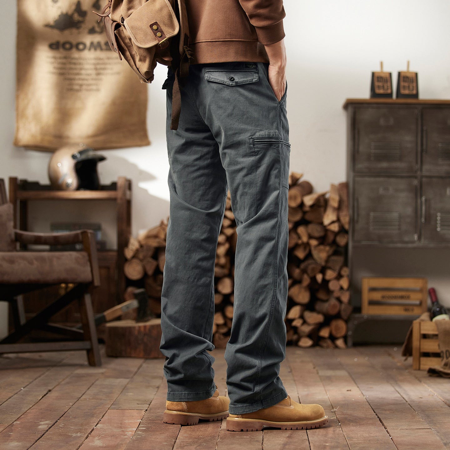 Men's Straight Leg Tactical Casual Pants