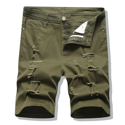 Men's Stretch Denim Mid-Length Shorts