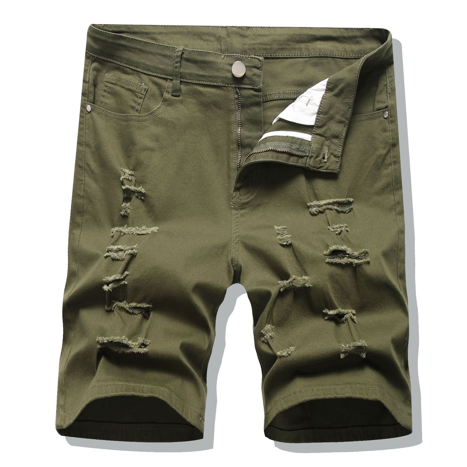 Men's Stretch Denim Mid-Length Shorts