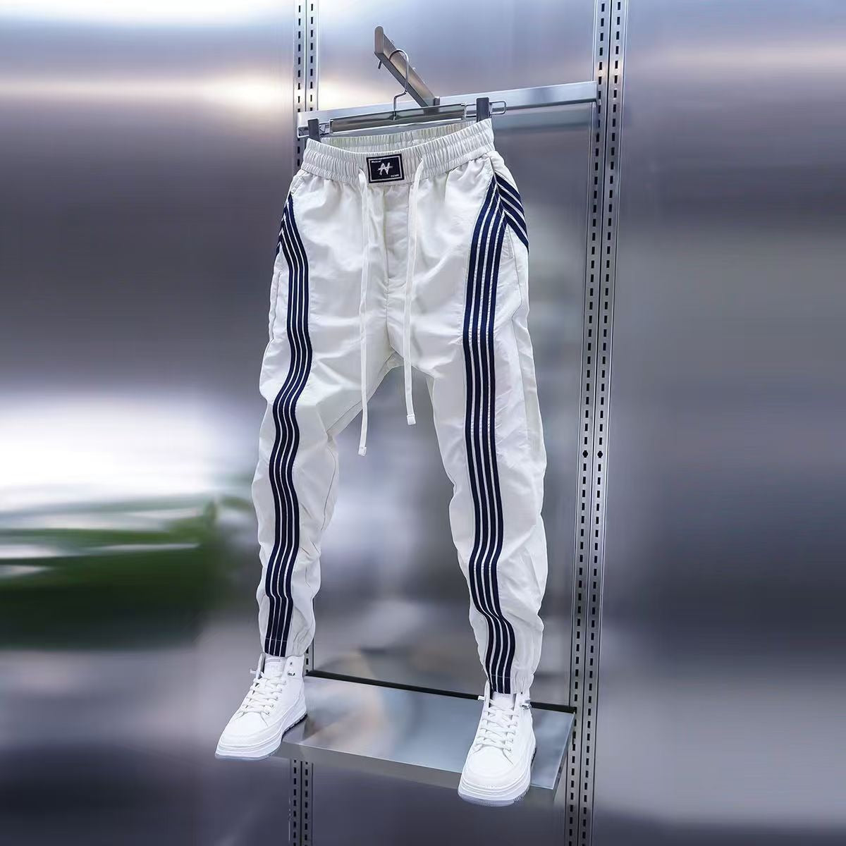Men's Striped Jogger Casual Pants