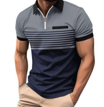 Men's Striped Polo Shirt