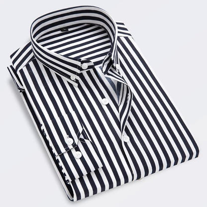 men's striped shirt