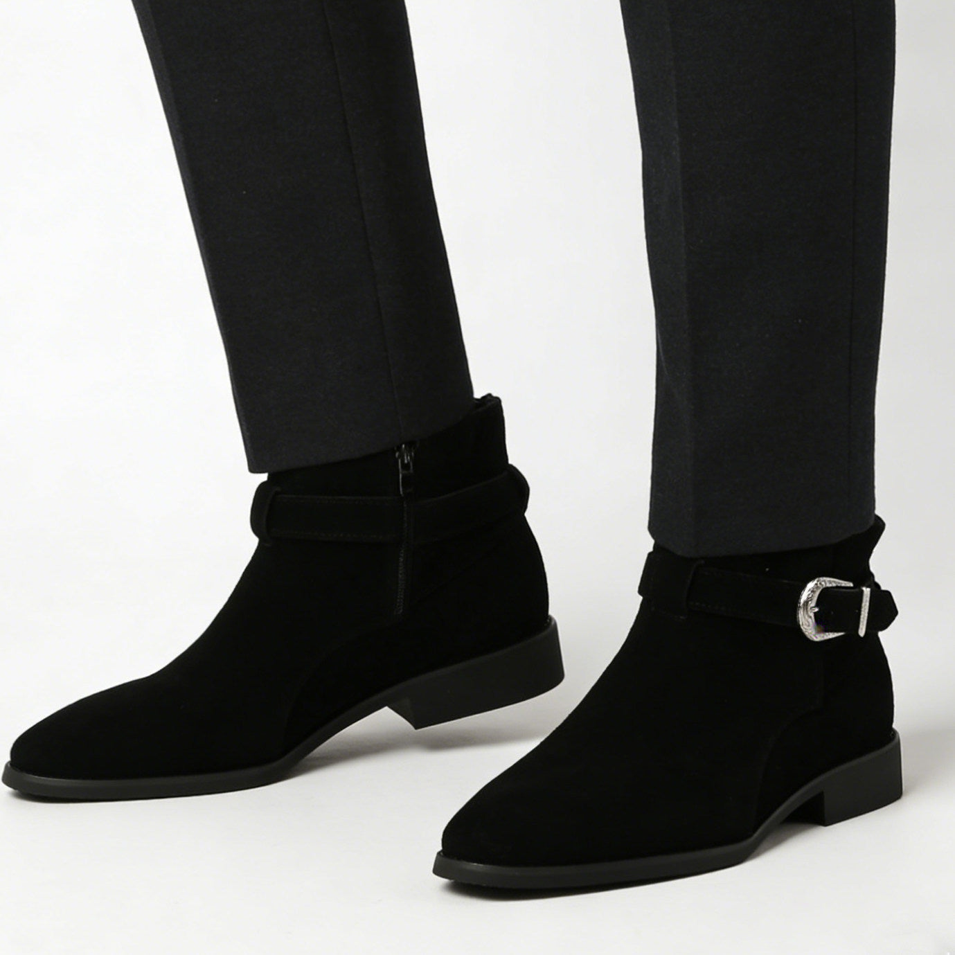 Men's suede Chelsea boots