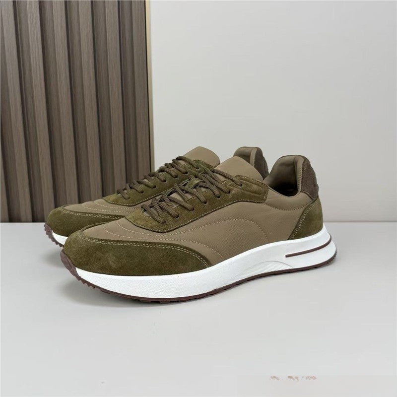 Men's Suede Lace-Up Casual Shoes