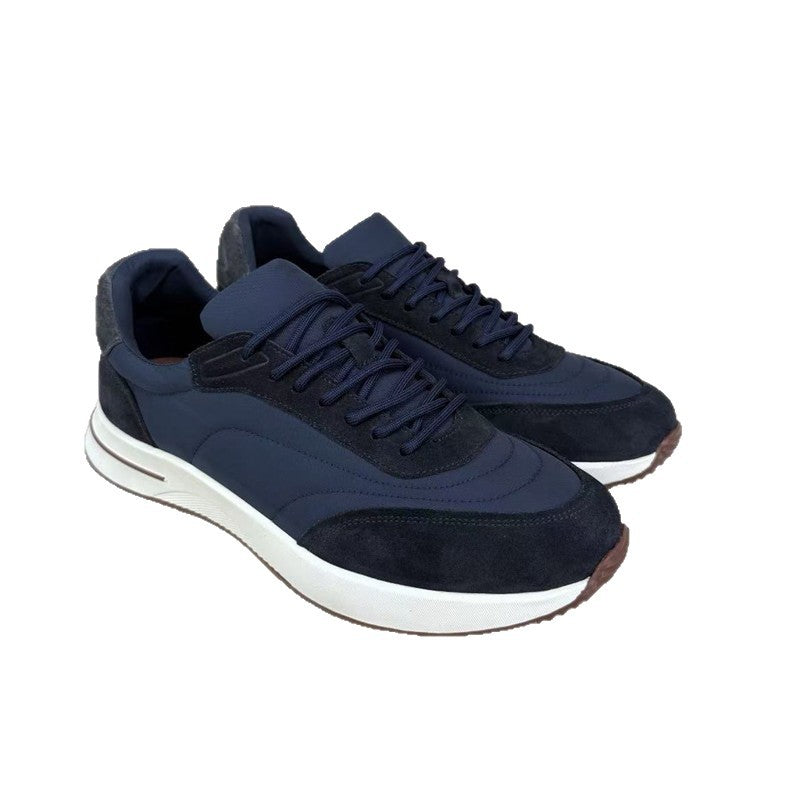 Men's Suede Lace-Up Casual Shoes