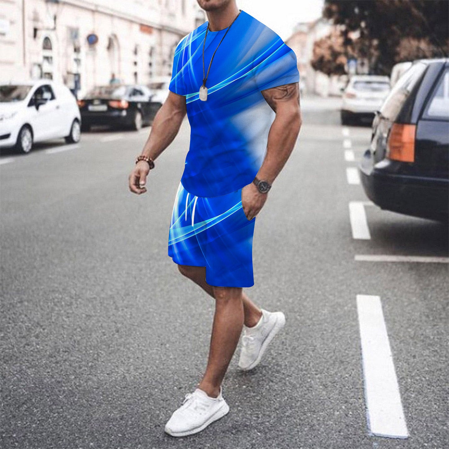 Men's summer beach pants set