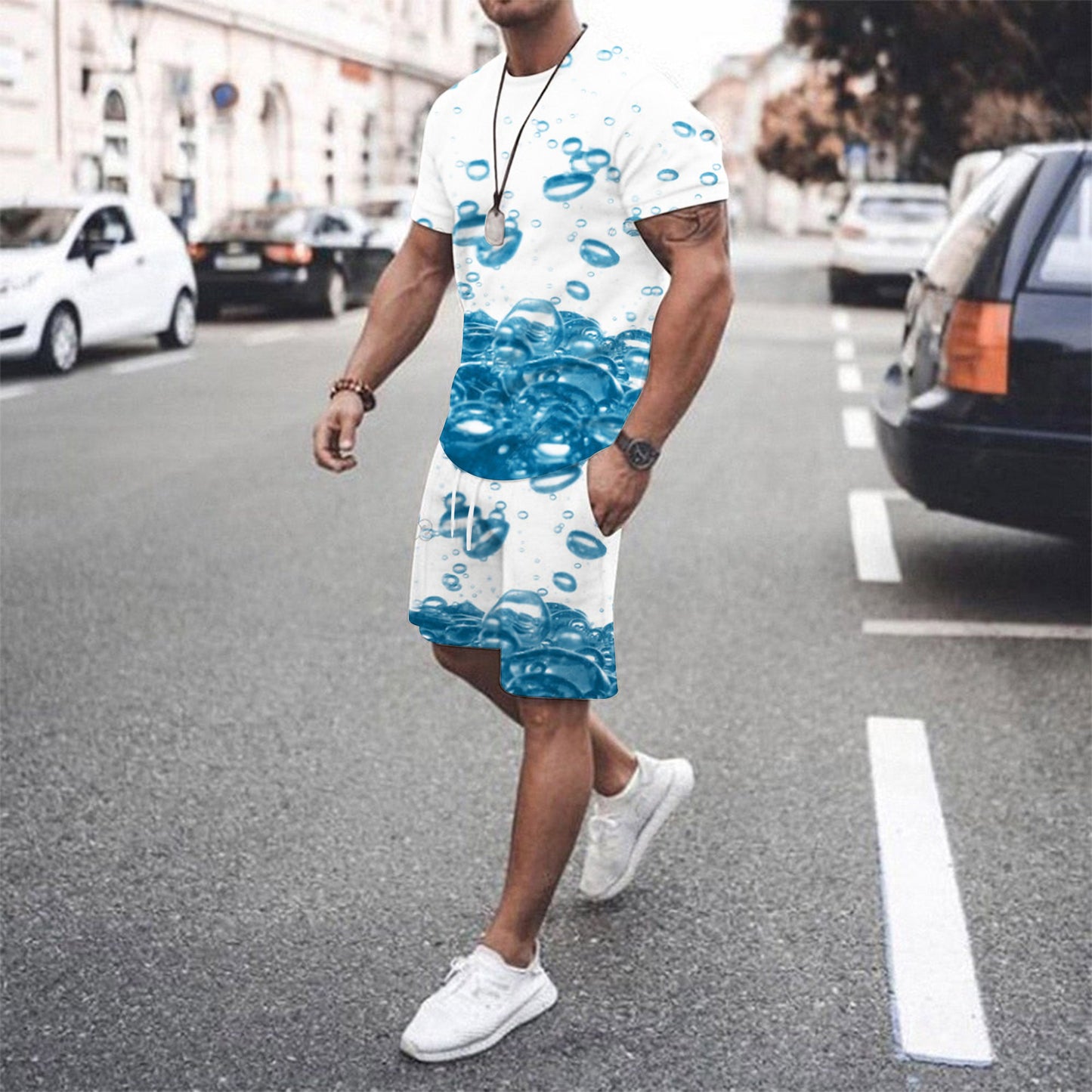 Men's summer beach pants set