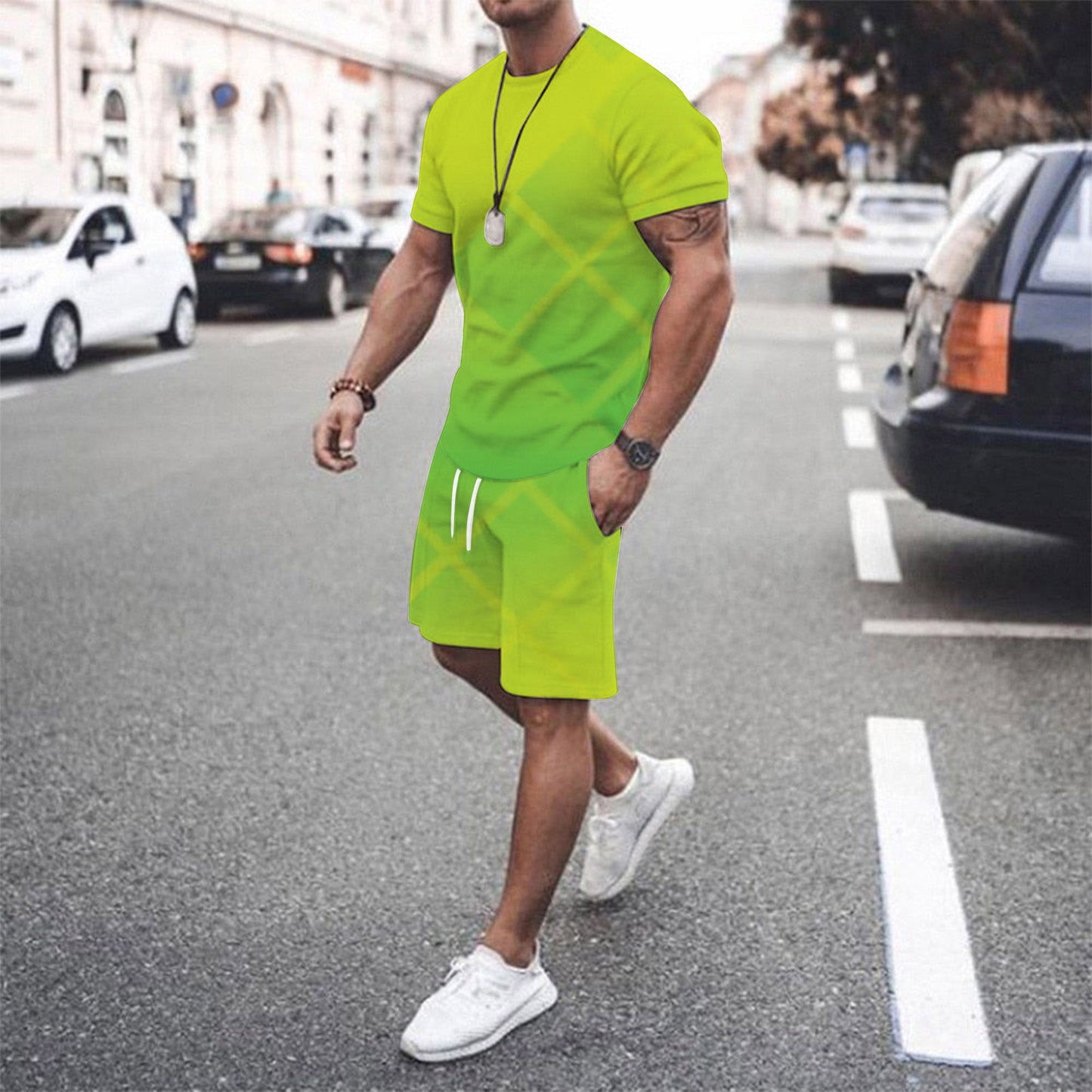 Men's summer beach pants set
