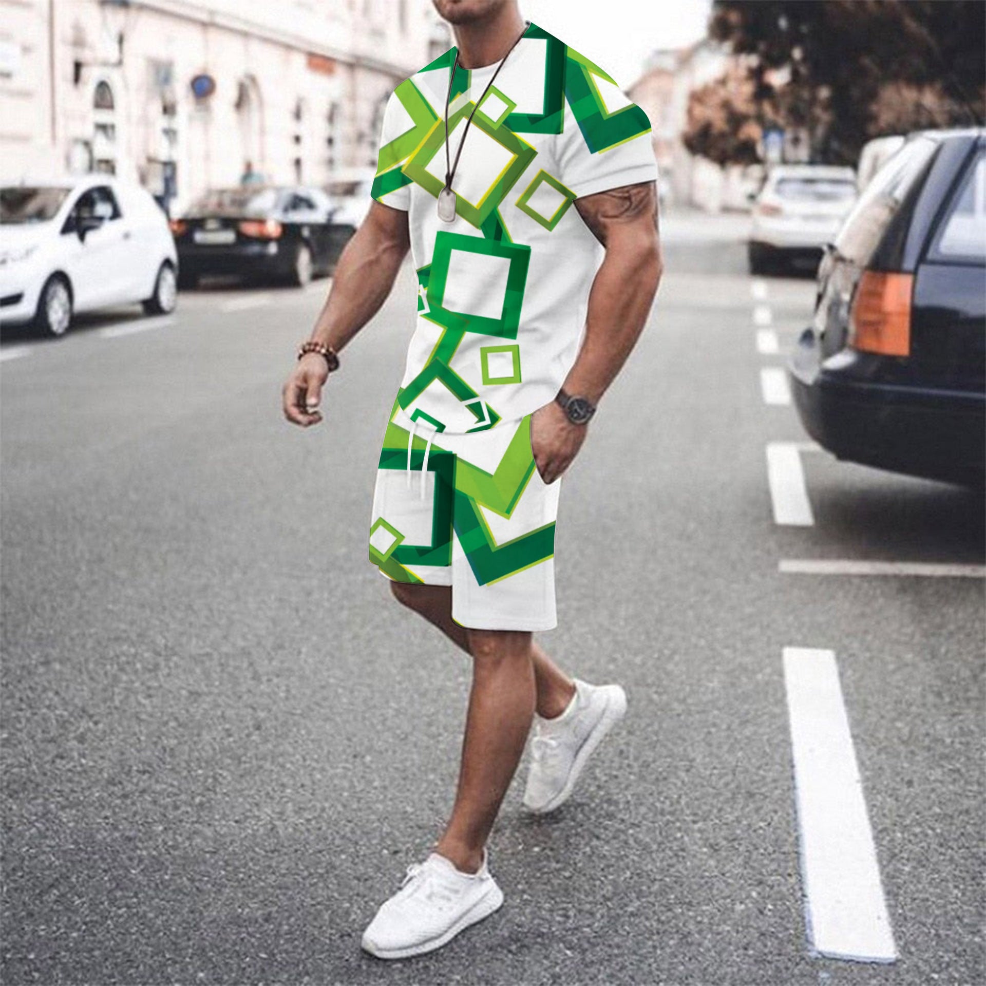 Men's summer beach pants set