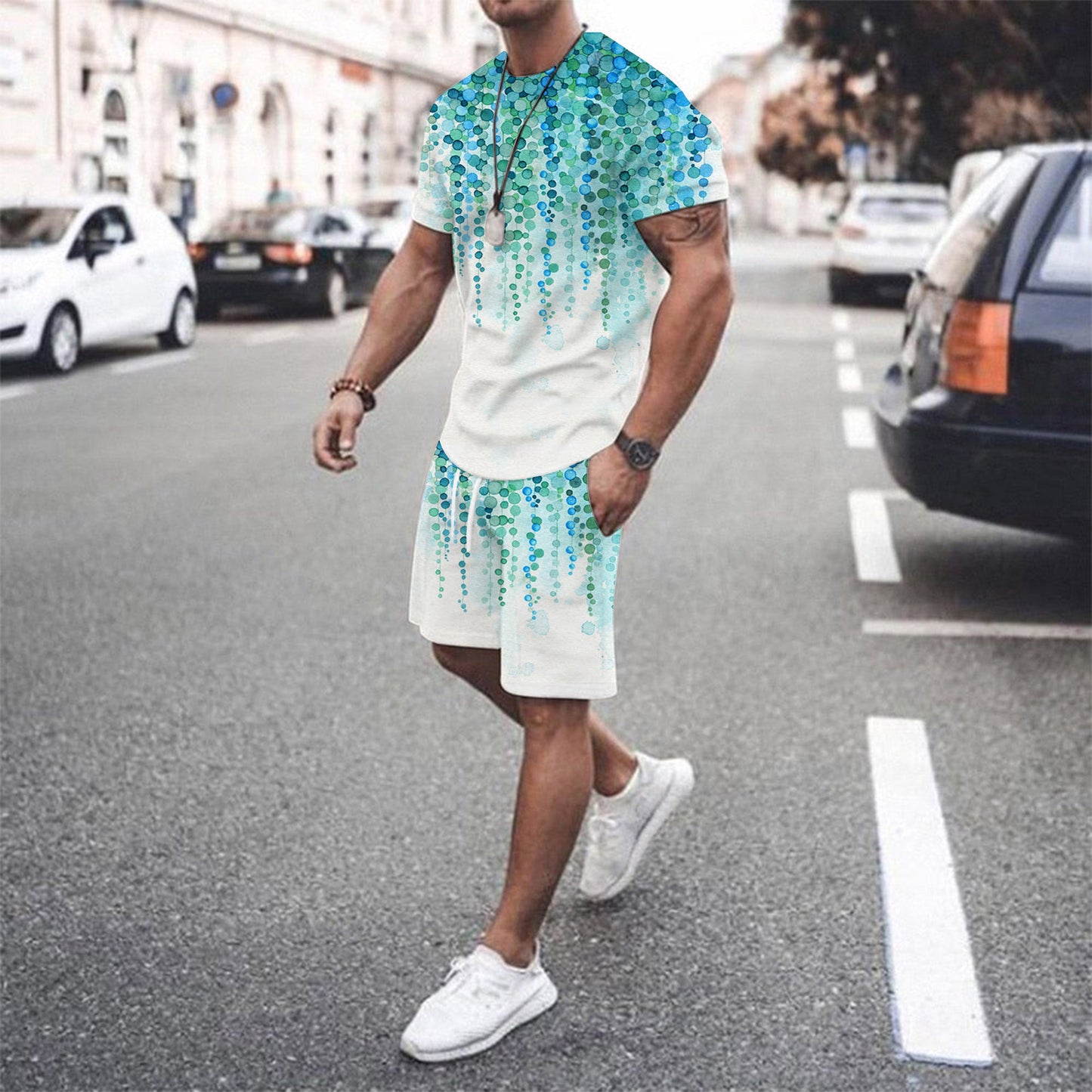 Men's summer beach pants set