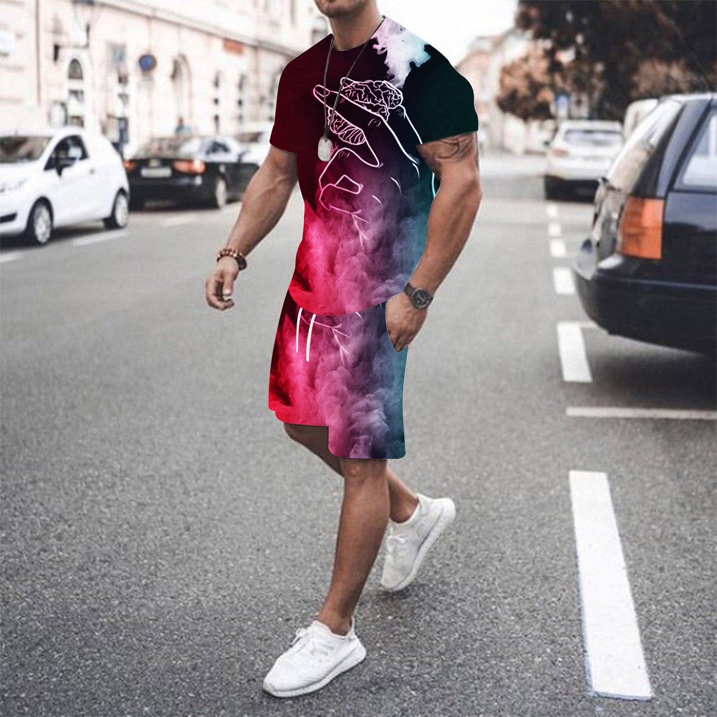 Men's summer beach pants set