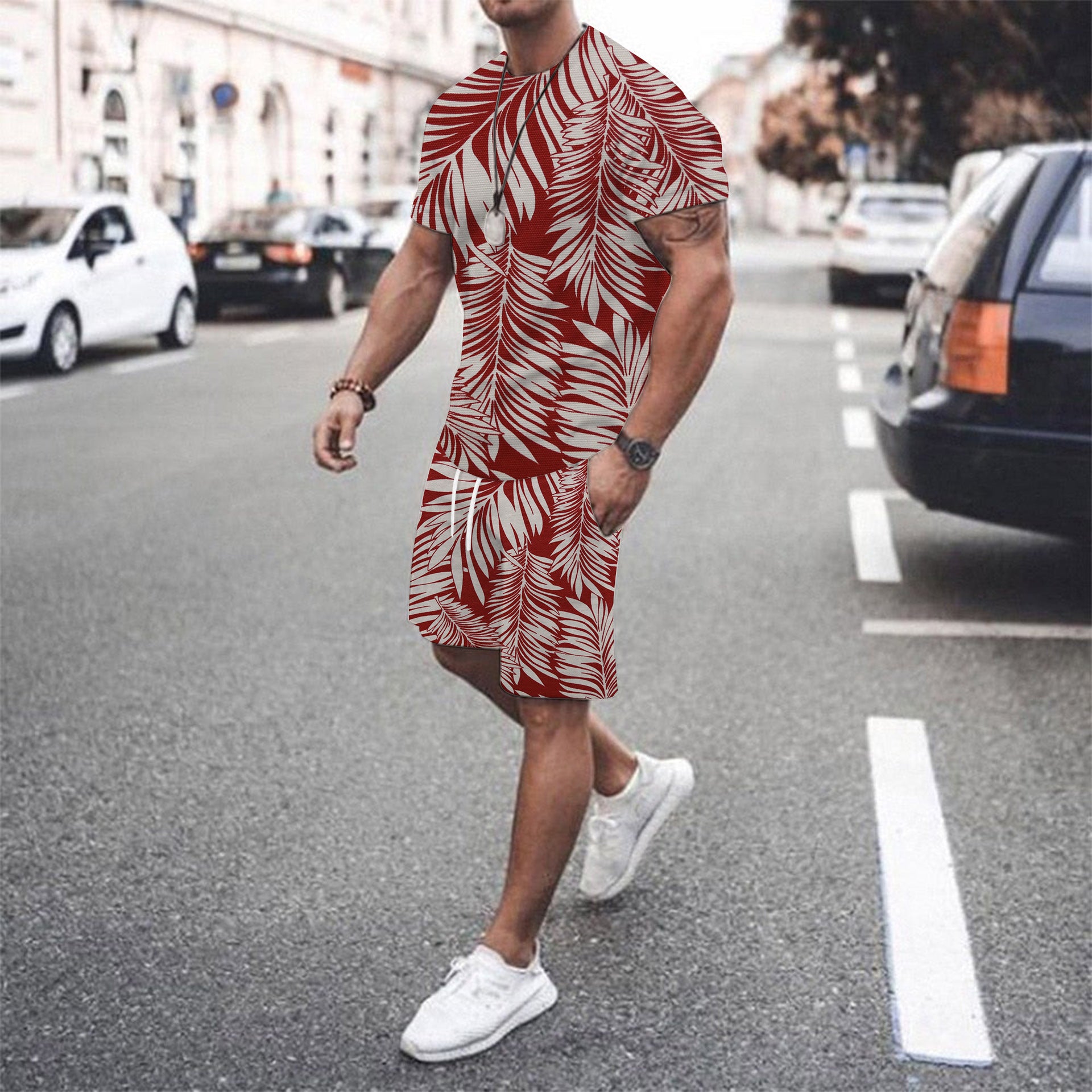 Men's summer beach pants set