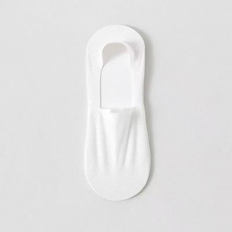 Men's Summer Breathable Mesh Boat Socks Silicone Non-Slip Business Short Socks