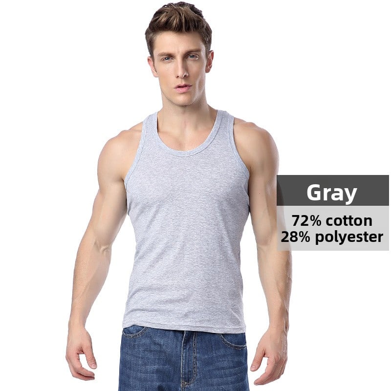 Men's summer cotton sports vest