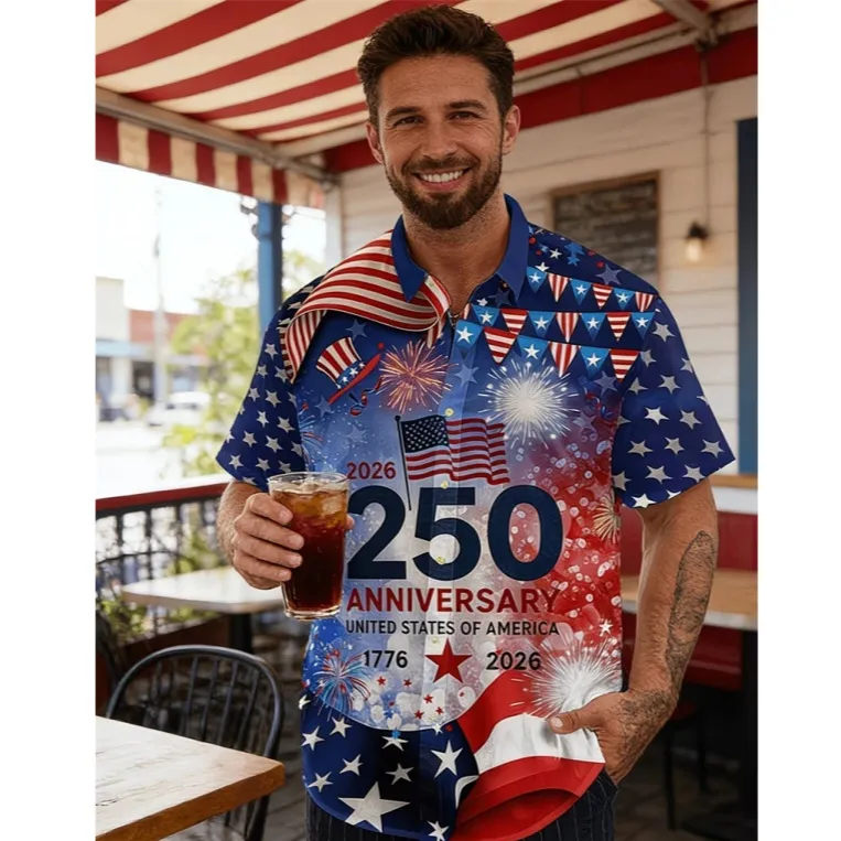 Men's Summer Fashionable Retro Shirt