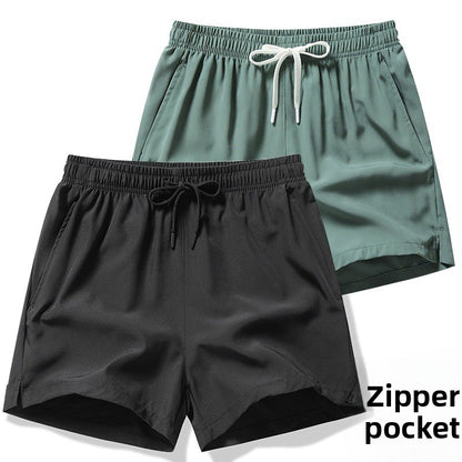 Men's Summer Ice Silk Loose Casual Shorts