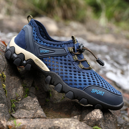 Men's Summer Lightweight Breathable Mesh Hiking Wading Shoes