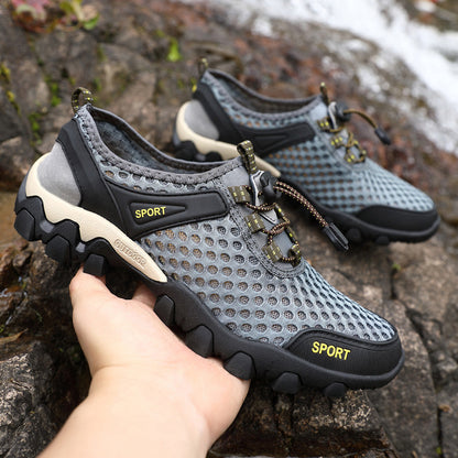 Men's Summer Lightweight Breathable Mesh Hiking Wading Shoes