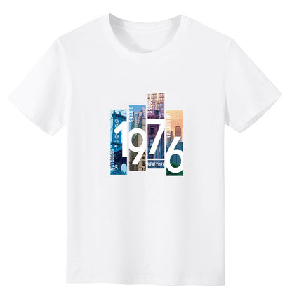 Men's Summer Printed Slim Fit Short Sleeve T-shirt