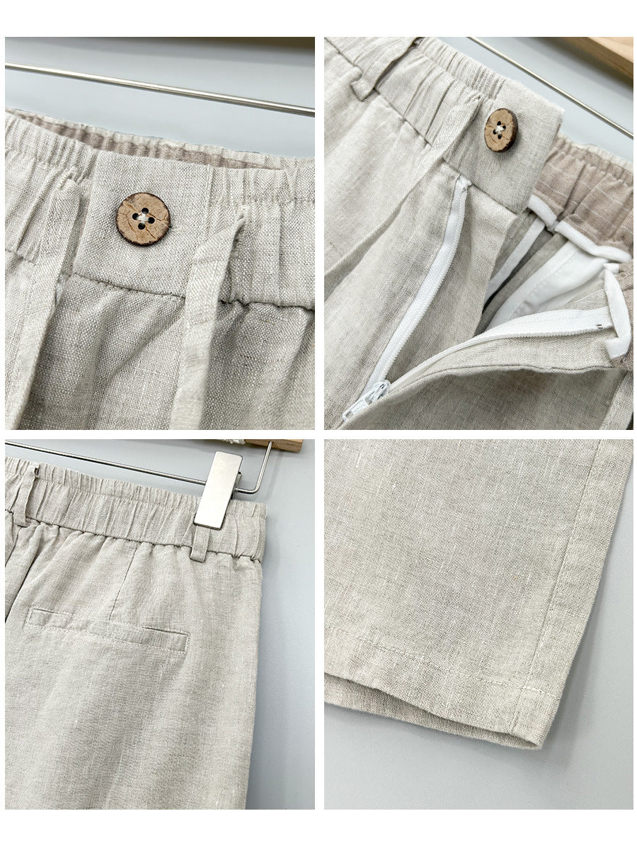 Men's summer short-length casual pants