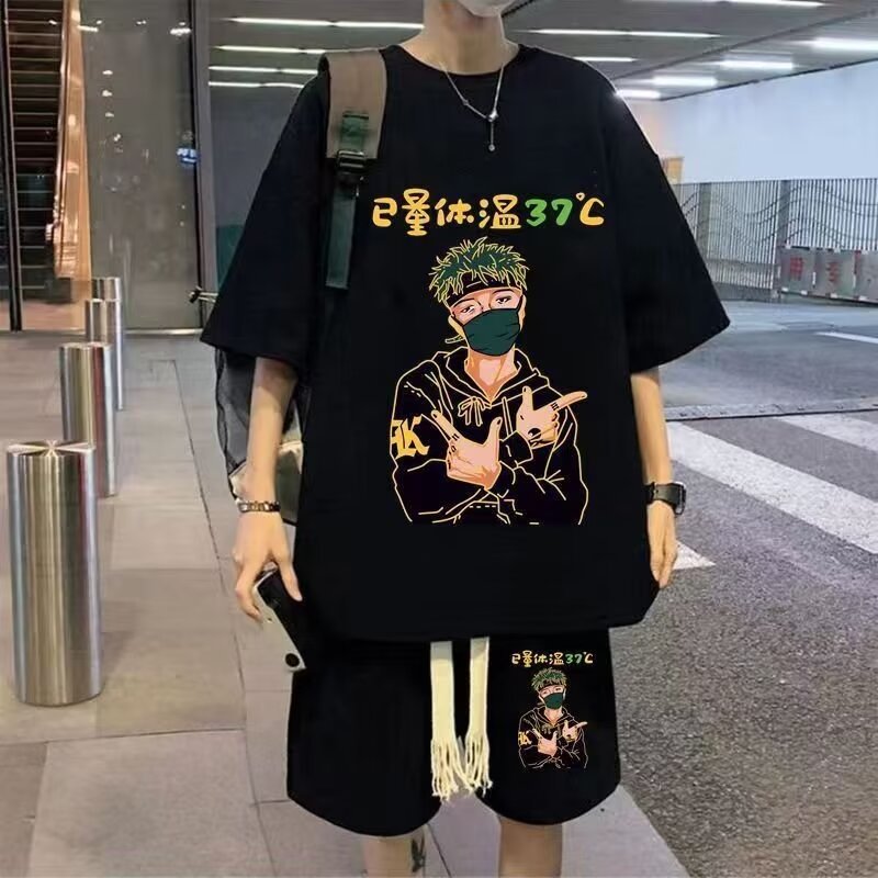 Men's summer short sleeves and shorts
