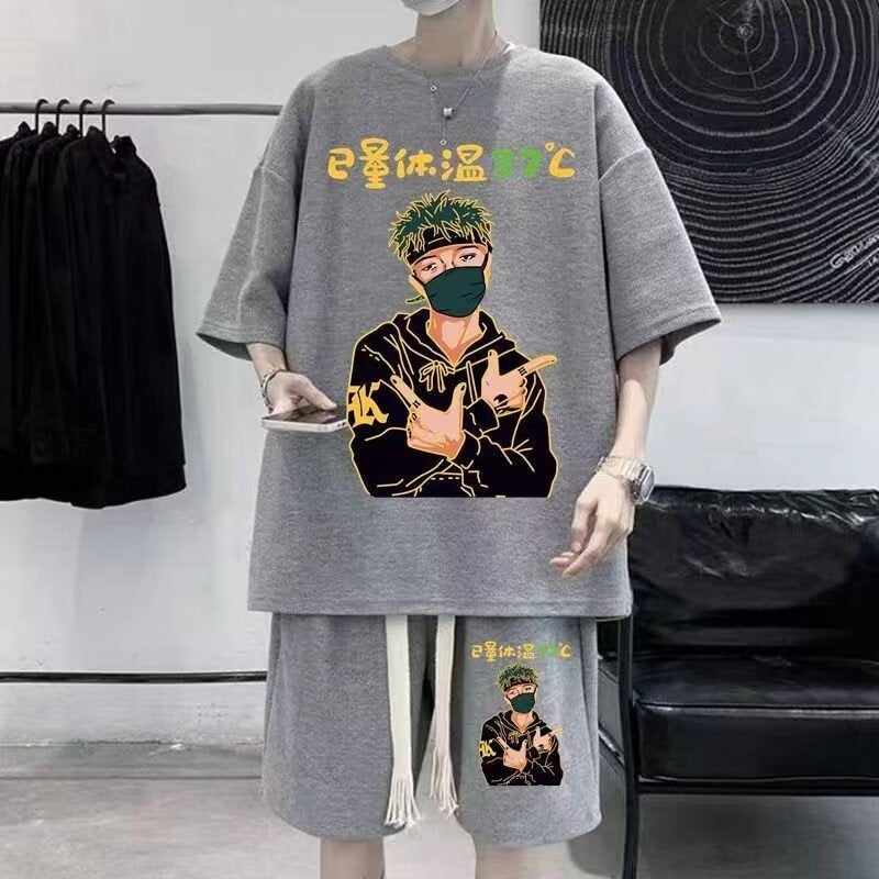 Men's summer short sleeves and shorts
