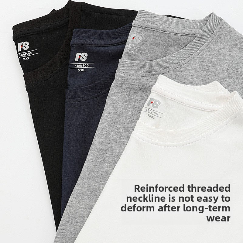 Men's summer thin large-sized short-sleeved T-shirt