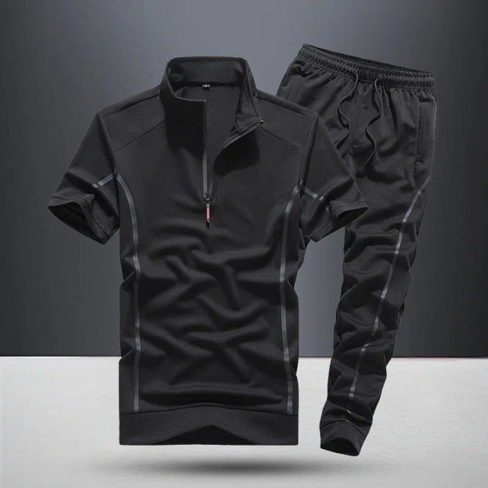 Men's Summer Zippered Sport Suit