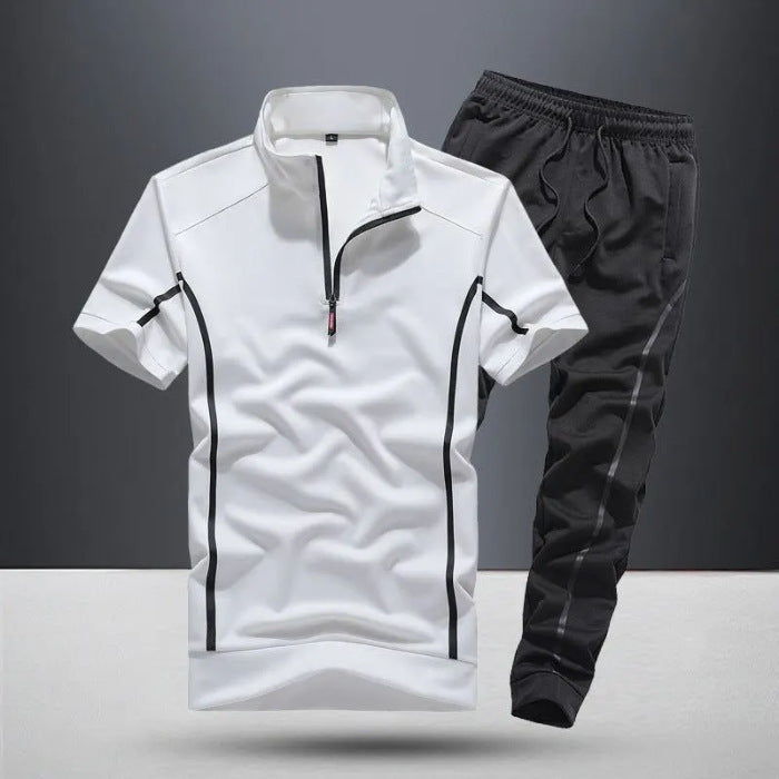 Men's Summer Zippered Sport Suit