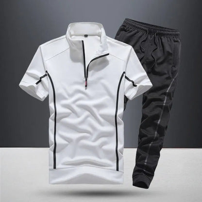 Men's Summer Zippered Sport Suit