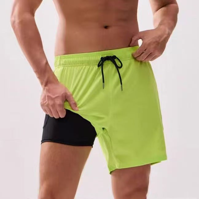 Men's swim trunks in solid color