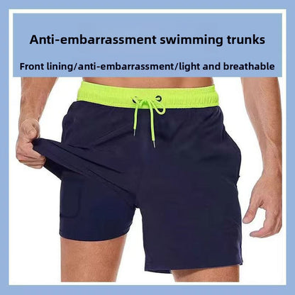 Men's swim trunks in solid color