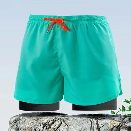 Men's swim trunks in solid color