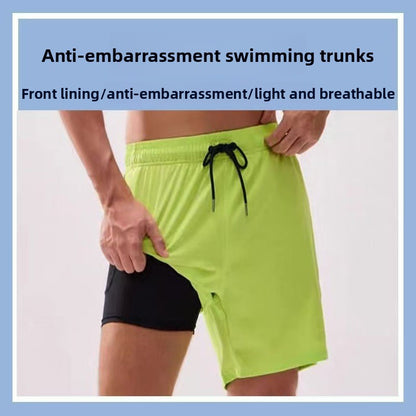 Men's swim trunks in solid color