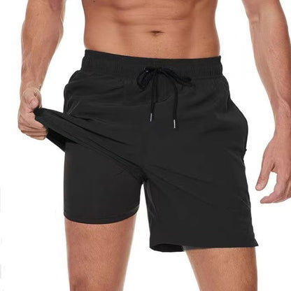 Men's swim trunks in solid color