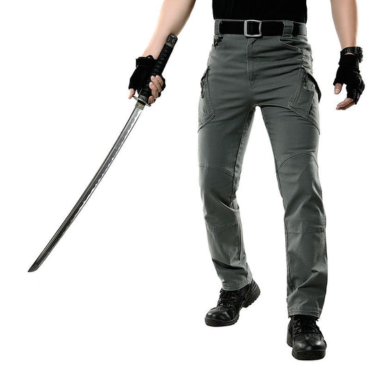 Men's Tactical Cotton Pants with Multiple Pockets
