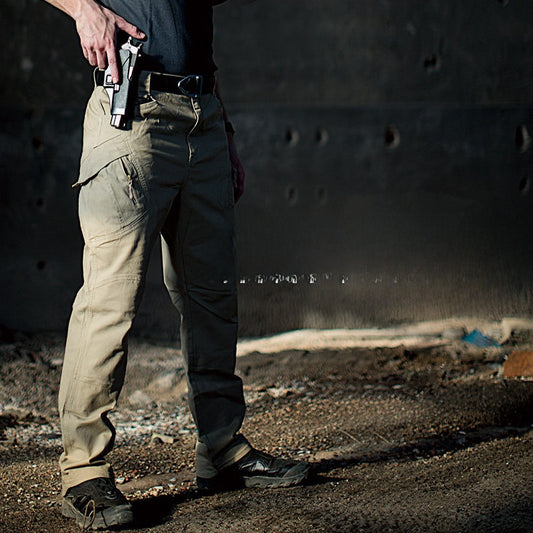 Men's Tactical Cotton Pants with Multiple Pockets