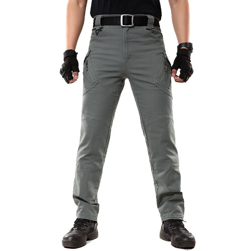 Men's Tactical Cotton Pants with Multiple Pockets