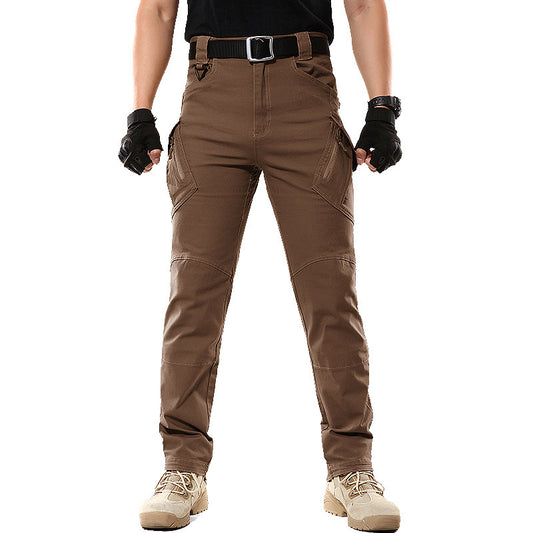 Men's Tactical Cotton Pants with Multiple Pockets