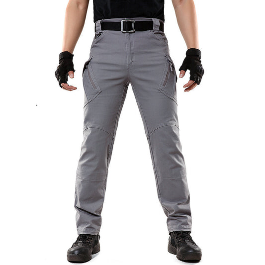 Men's Tactical Cotton Pants with Multiple Pockets