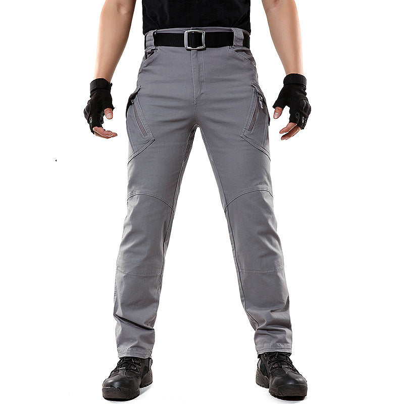 Men's Tactical Cotton Pants with Multiple Pockets