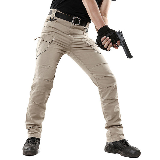 Men's Tactical Cotton Pants with Multiple Pockets