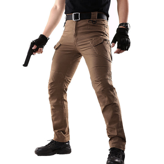 Men's Tactical Cotton Pants with Multiple Pockets
