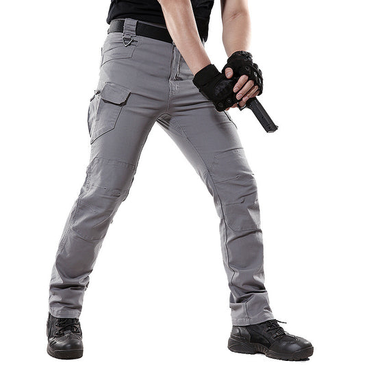 Men's Tactical Cotton Pants with Multiple Pockets
