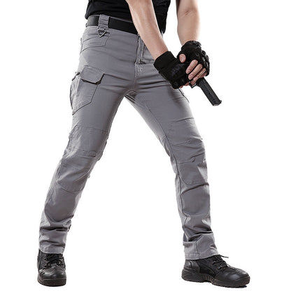 Men's Tactical Cotton Pants with Multiple Pockets