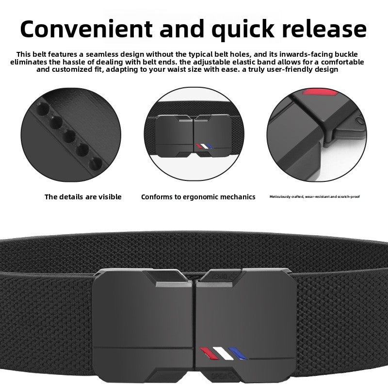 Men's Tactical Elastic Quick Release Belt